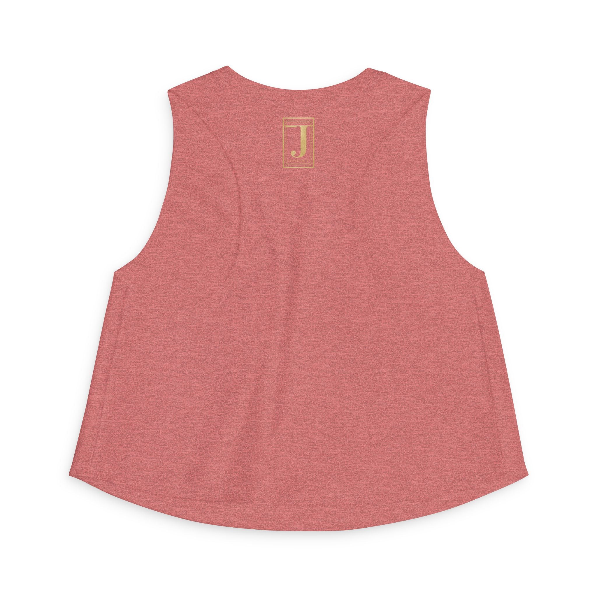 Jeevesace Crop Top — Retro Gold Logo Women’s Sleeveless Tee