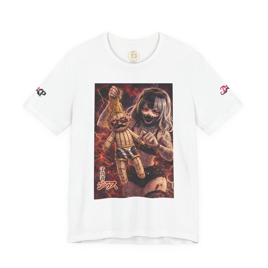 Horror Doll Graphic Tee — "Prophet Jeeves" Gothic Streetwear T-Shirt