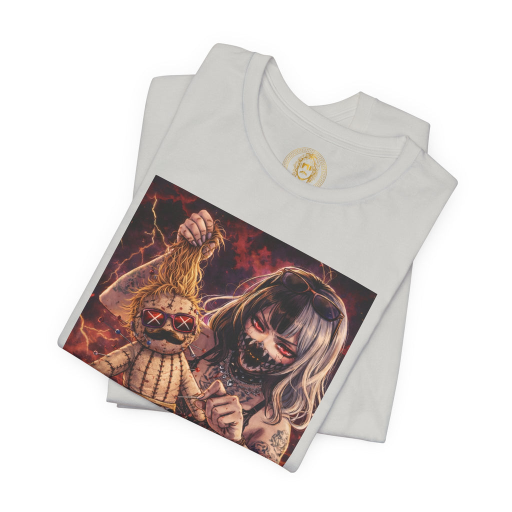 Horror Doll Graphic Tee — "Prophet Jeeves" Gothic Streetwear T-Shirt