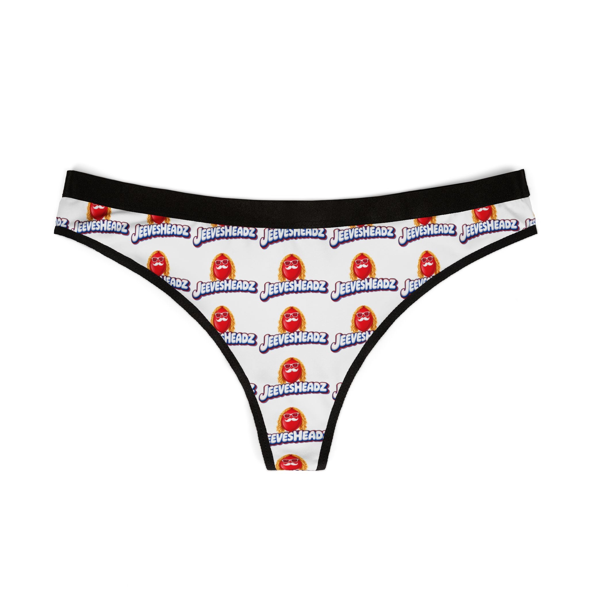 Women's Thong Panties — All-Over Print "JeevesHeadz" Logo