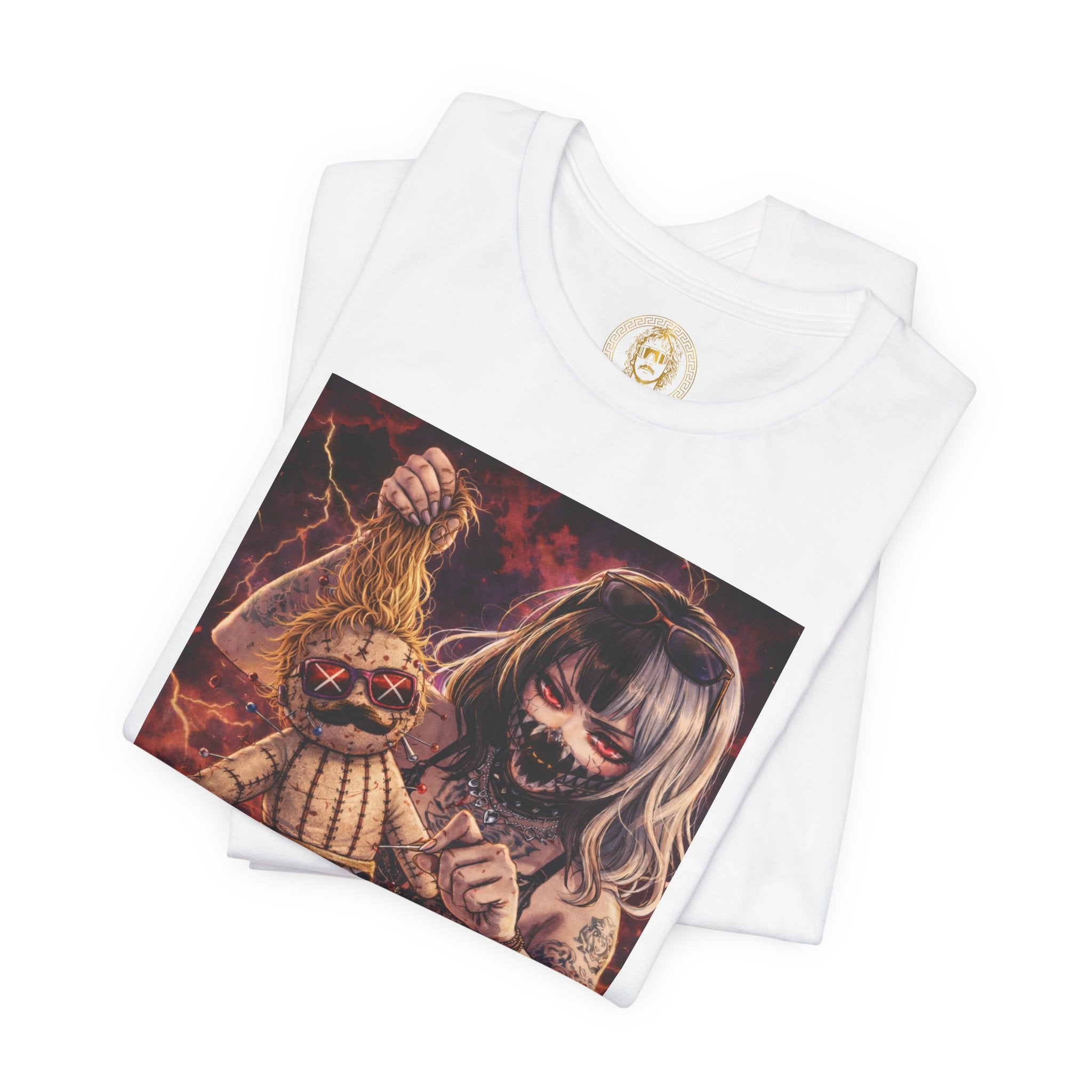 Horror Doll Graphic Tee — "Prophet Jeeves" Gothic Streetwear T-Shirt