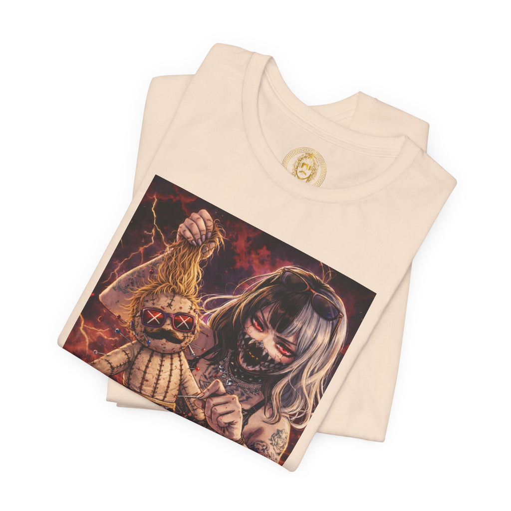 Horror Doll Graphic Tee — "Prophet Jeeves" Gothic Streetwear T-Shirt
