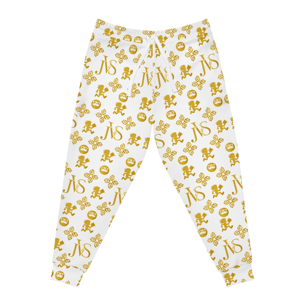 Gold Monogram All-Over Print Joggers