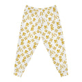 Gold Monogram All-Over Print Joggers