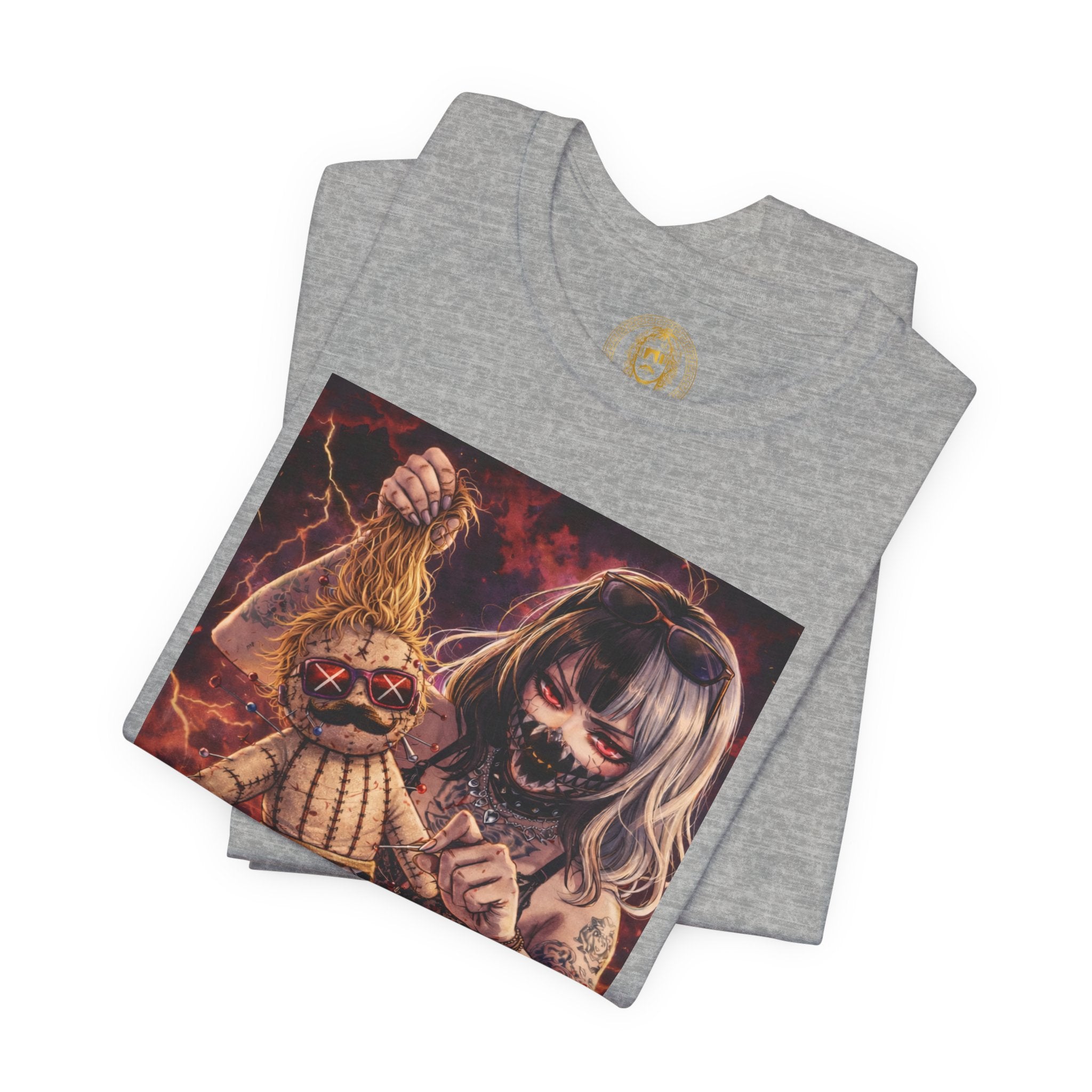 Horror Doll Graphic Tee — "Prophet Jeeves" Gothic Streetwear T-Shirt