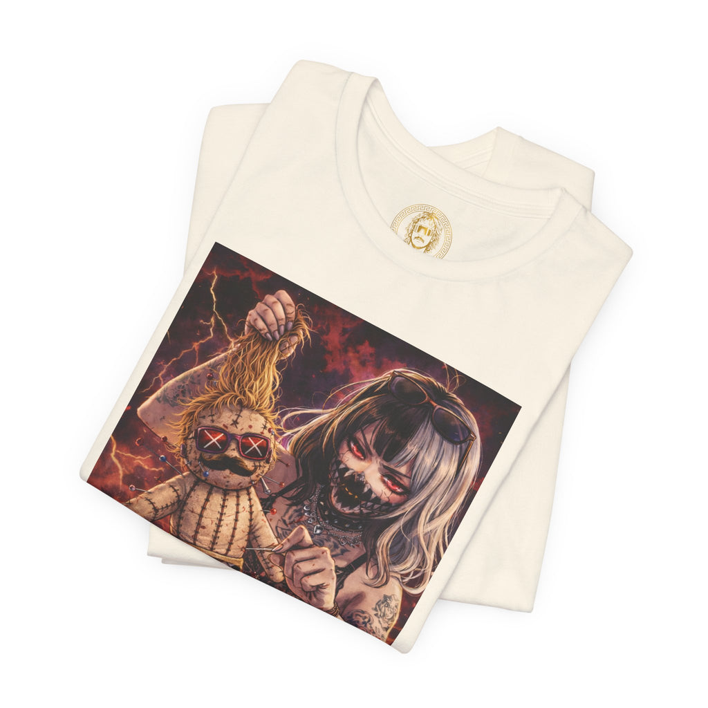 Horror Doll Graphic Tee — "Prophet Jeeves" Gothic Streetwear T-Shirt