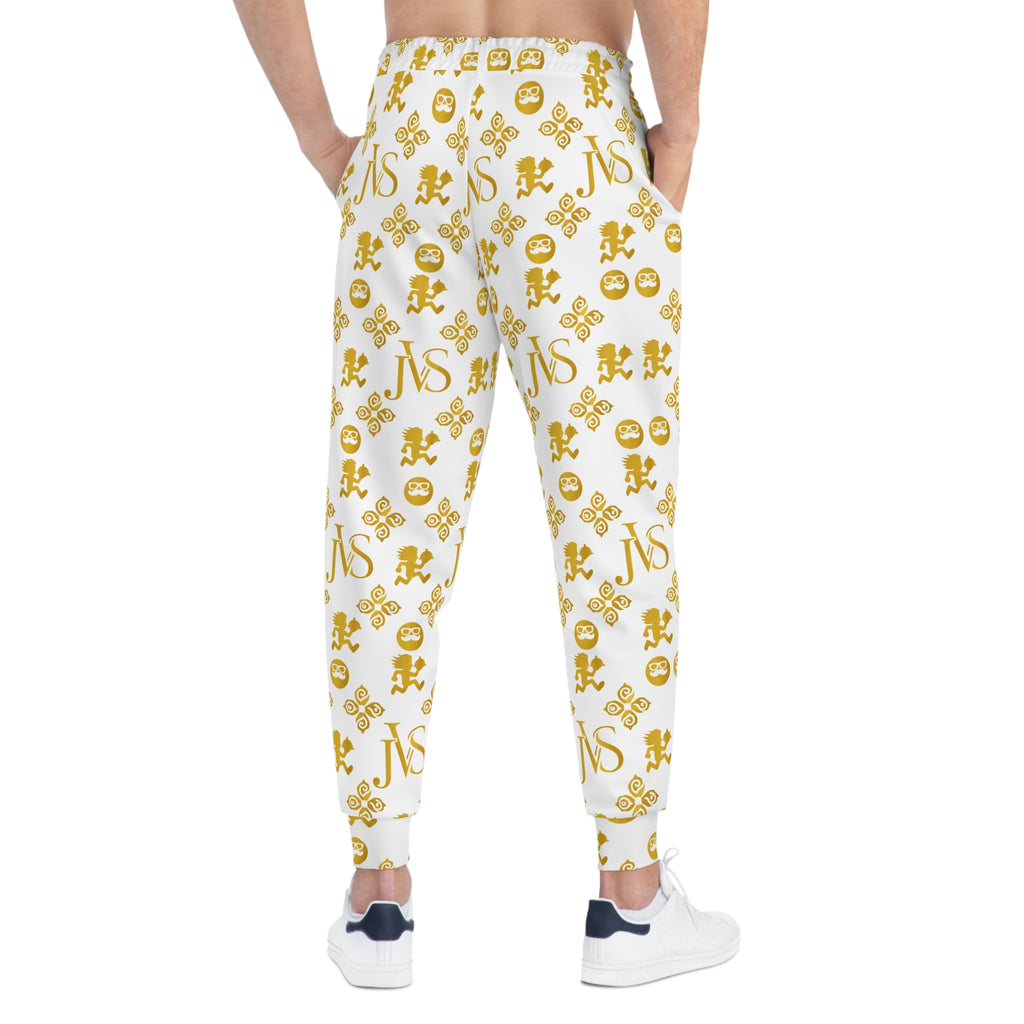Gold Monogram All-Over Print Joggers