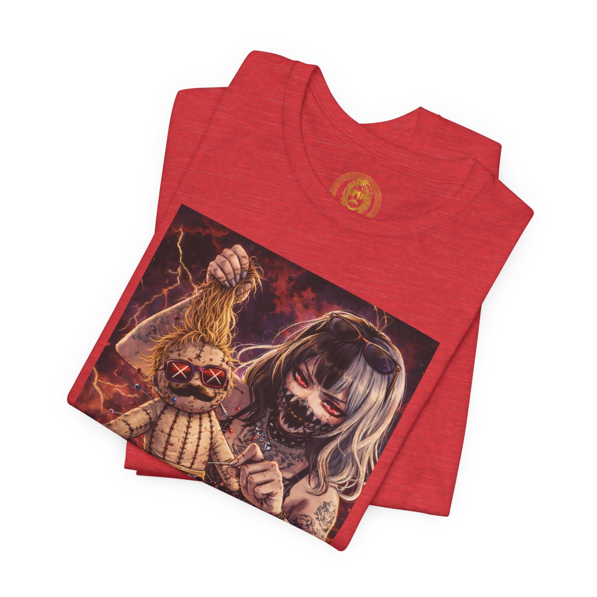 Horror Doll Graphic Tee — "Prophet Jeeves" Gothic Streetwear T-Shirt