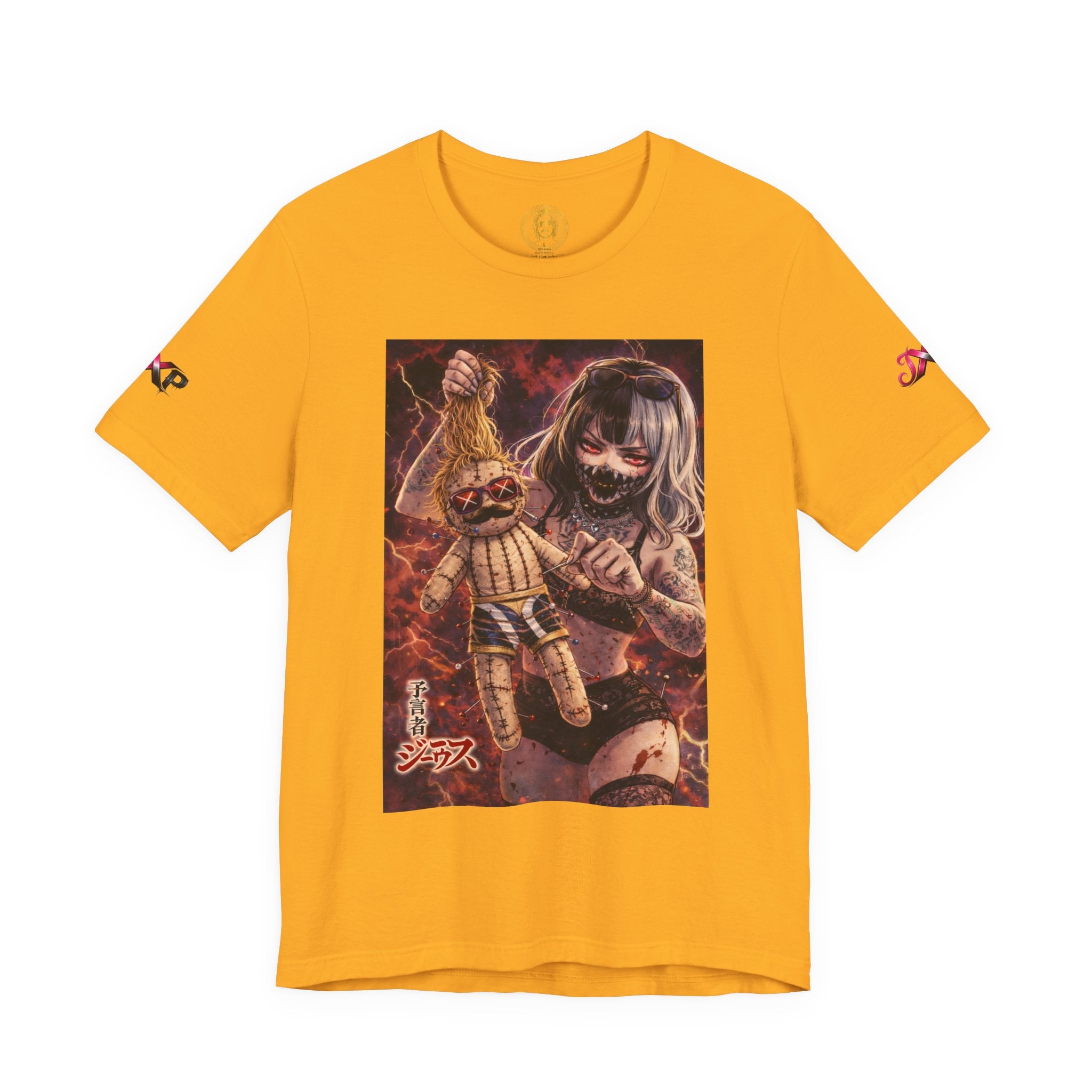 Horror Doll Graphic Tee — "Prophet Jeeves" Gothic Streetwear T-Shirt