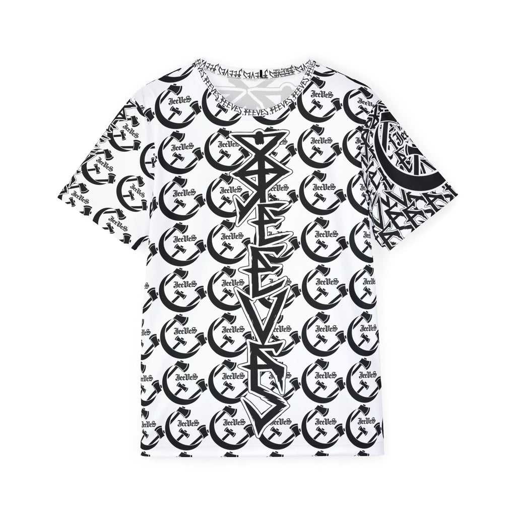 All-Over Print Graphic Jersey — Monochrome Celtic 'JeelBes' Pattern