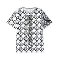 All-Over Print Graphic Jersey — Monochrome Celtic 'JeelBes' Pattern