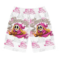 Skull Cigar Board Shorts - Pink Reaper All-Over Print
