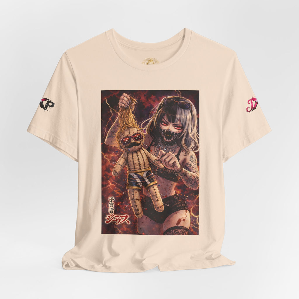 Horror Doll Graphic Tee — "Prophet Jeeves" Gothic Streetwear T-Shirt