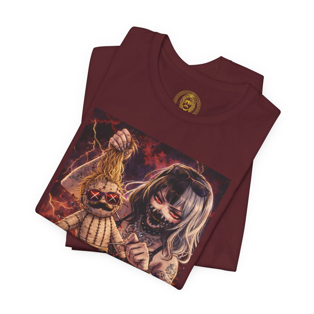 Horror Doll Graphic Tee — "Prophet Jeeves" Gothic Streetwear T-Shirt