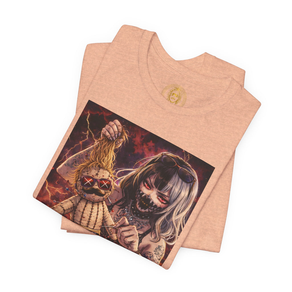 Horror Doll Graphic Tee — "Prophet Jeeves" Gothic Streetwear T-Shirt
