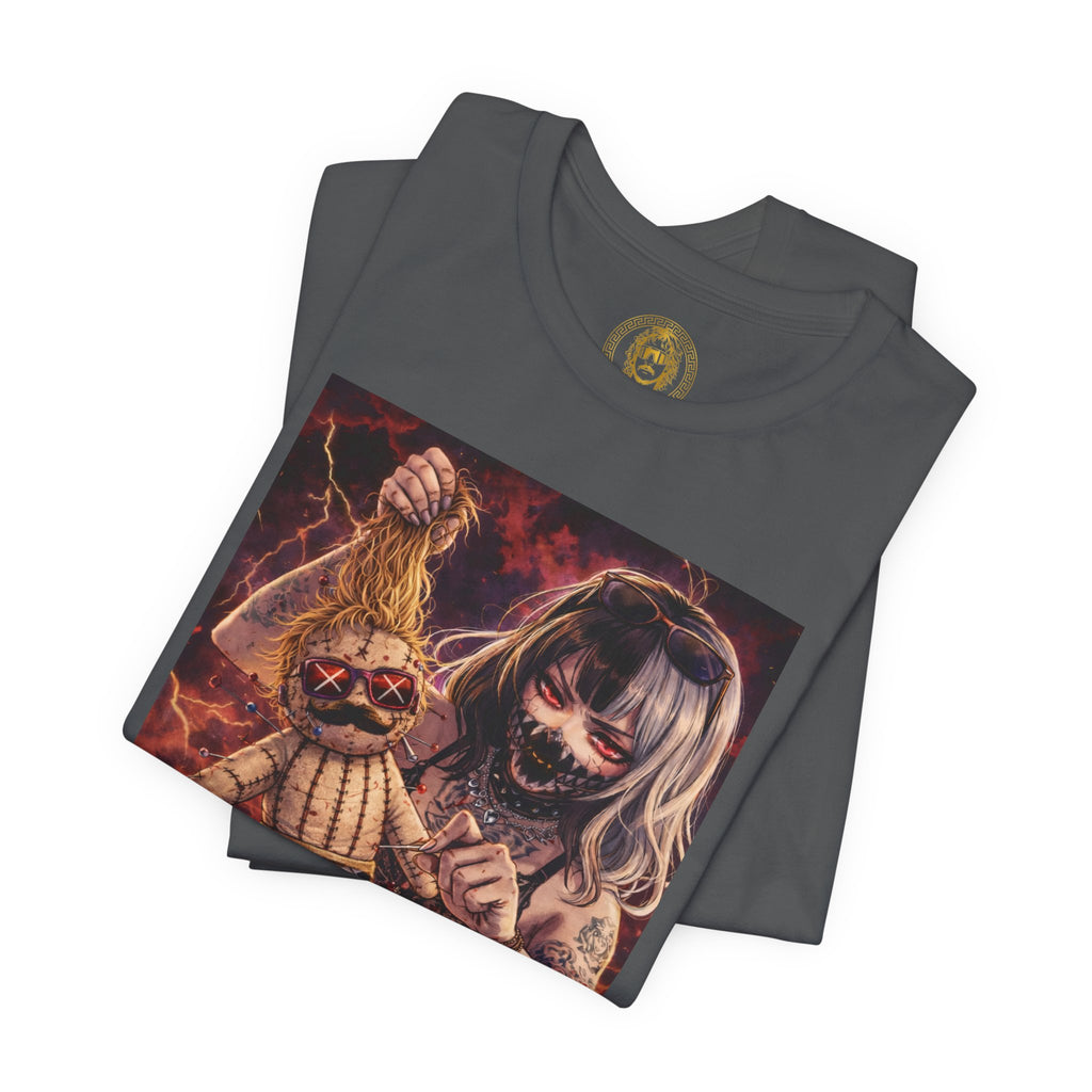 Horror Doll Graphic Tee — "Prophet Jeeves" Gothic Streetwear T-Shirt