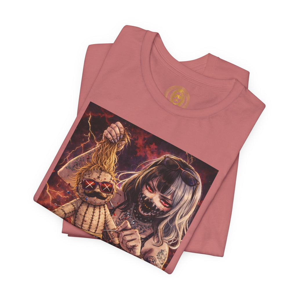 Horror Doll Graphic Tee — "Prophet Jeeves" Gothic Streetwear T-Shirt