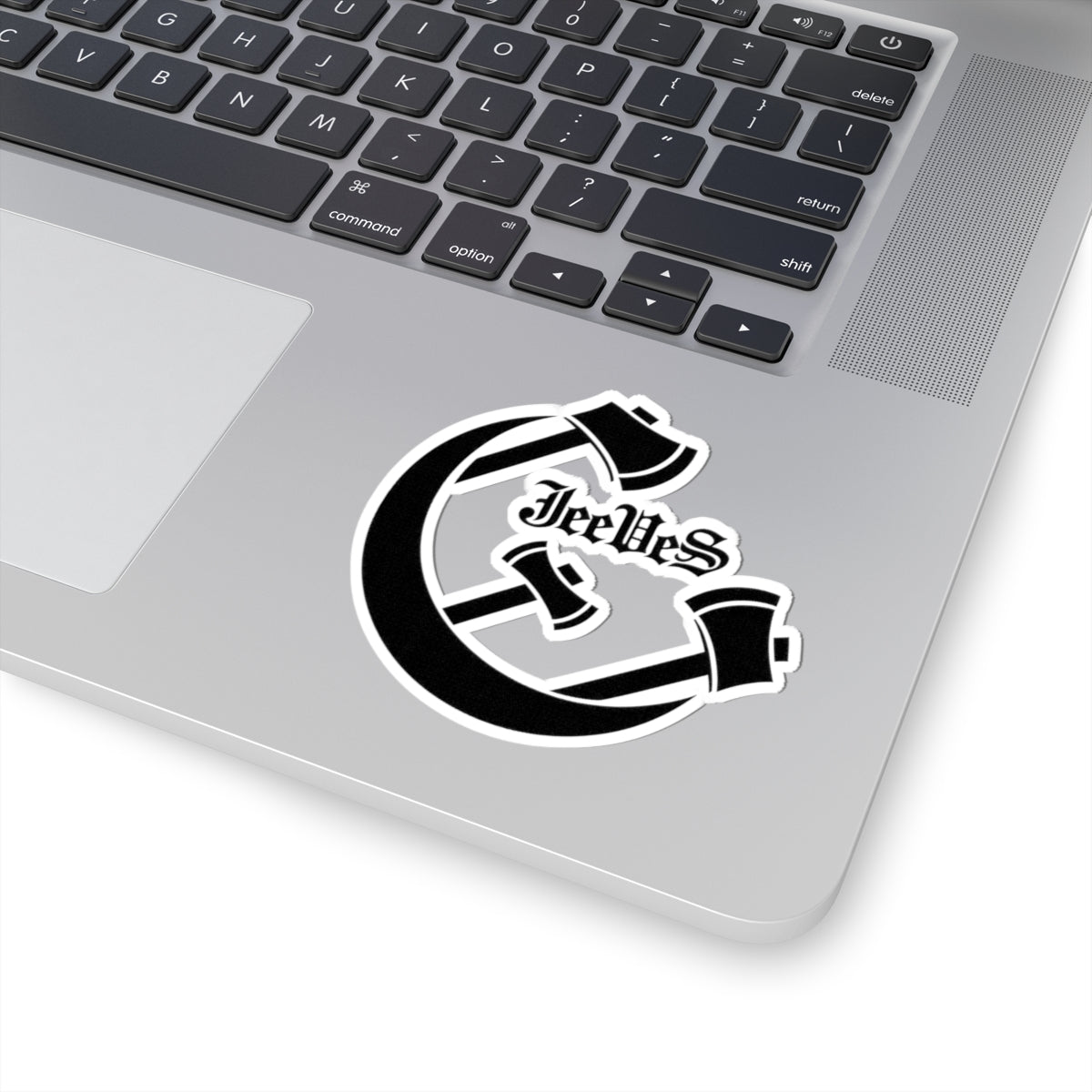 Celtic Axe “GeeVes” Kiss-Cut Sticker — Viking/Medieval Emblem Decal