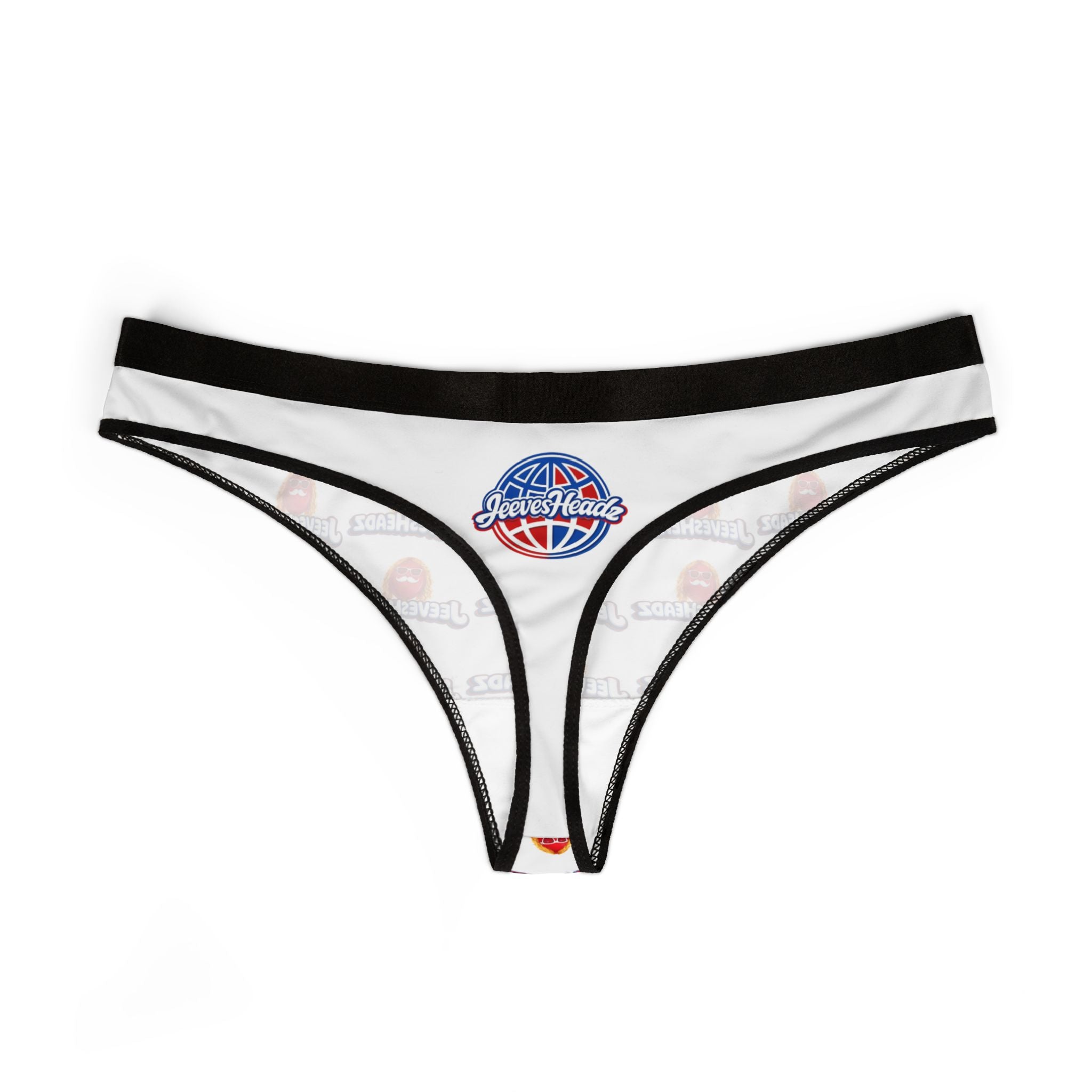 Women's Thong Panties — All-Over Print "JeevesHeadz" Logo