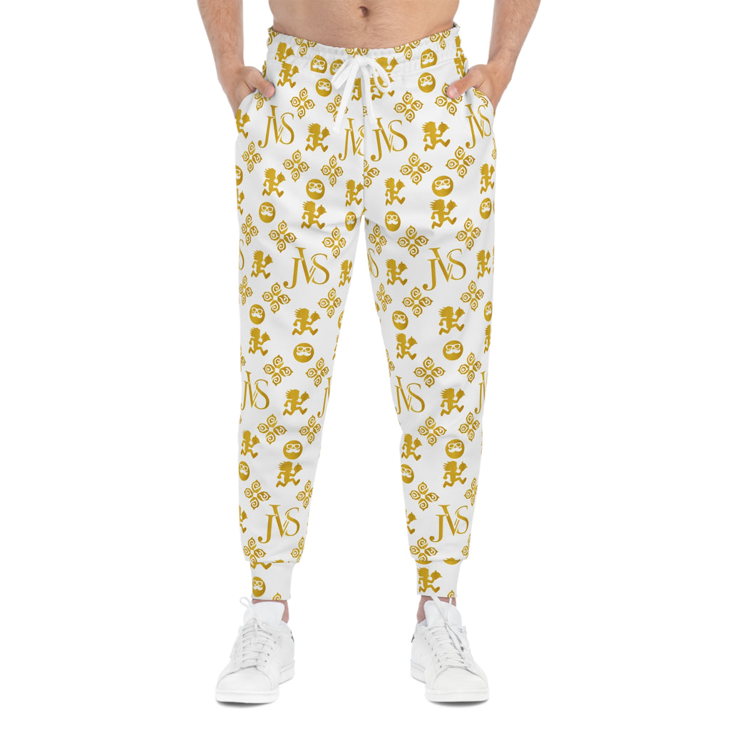 Gold Monogram All-Over Print Joggers