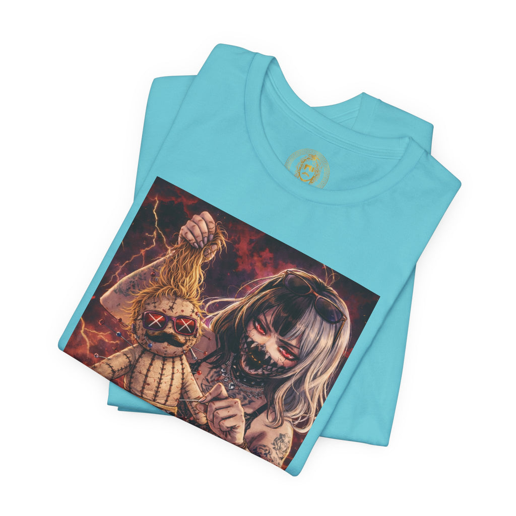 Horror Doll Graphic Tee — "Prophet Jeeves" Gothic Streetwear T-Shirt