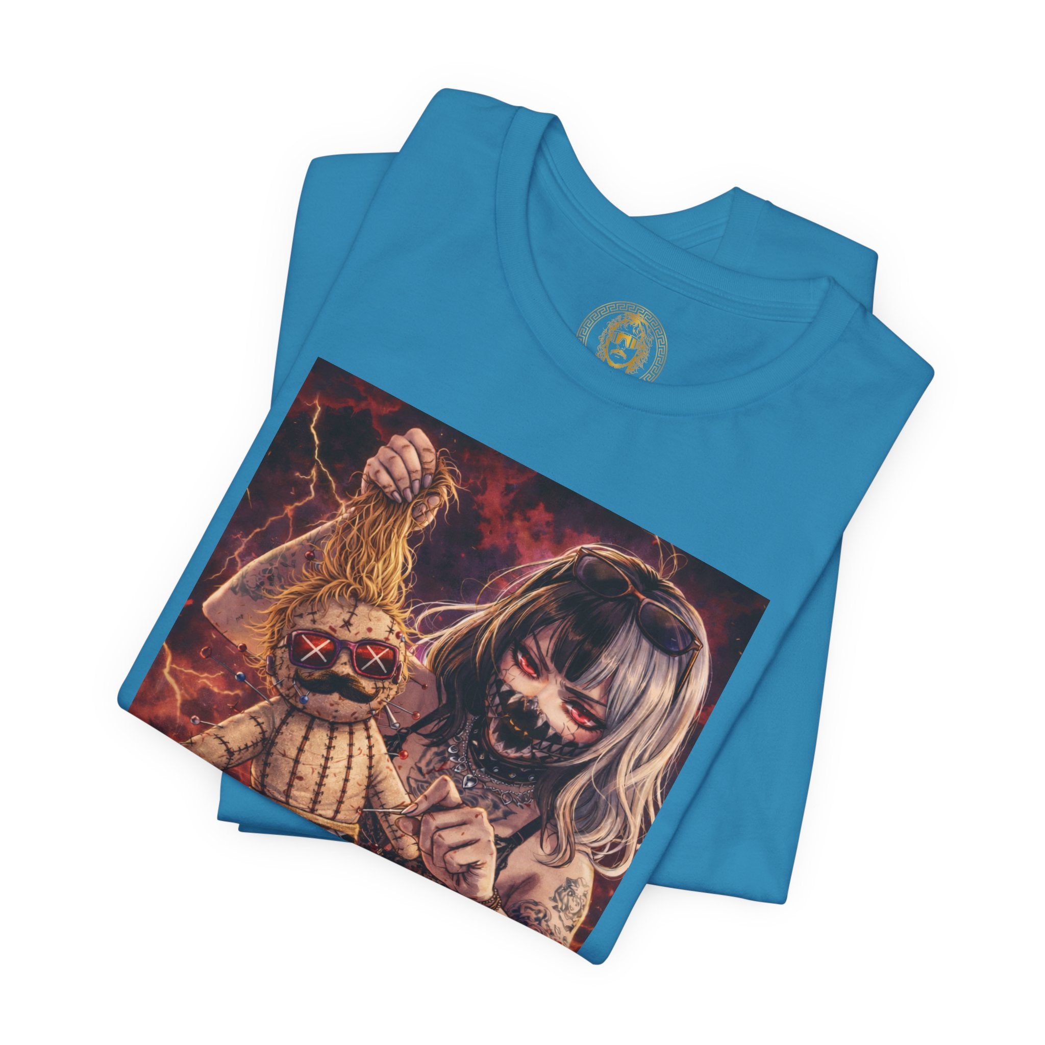 Horror Doll Graphic Tee — "Prophet Jeeves" Gothic Streetwear T-Shirt