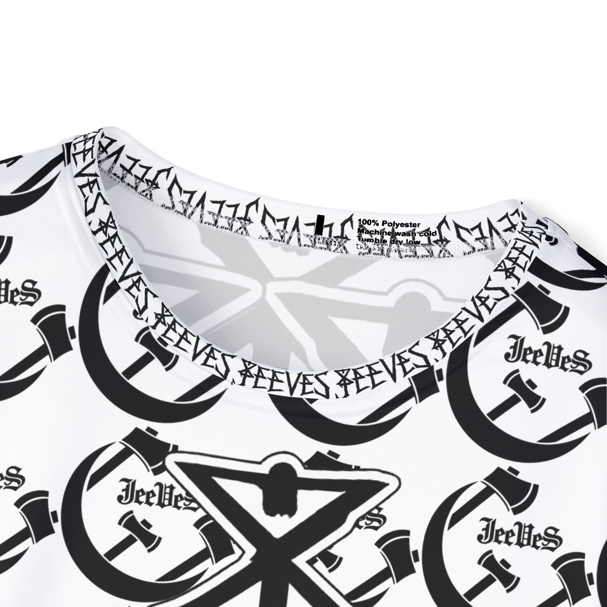 All-Over Print Graphic Jersey — Monochrome Celtic 'JeelBes' Pattern